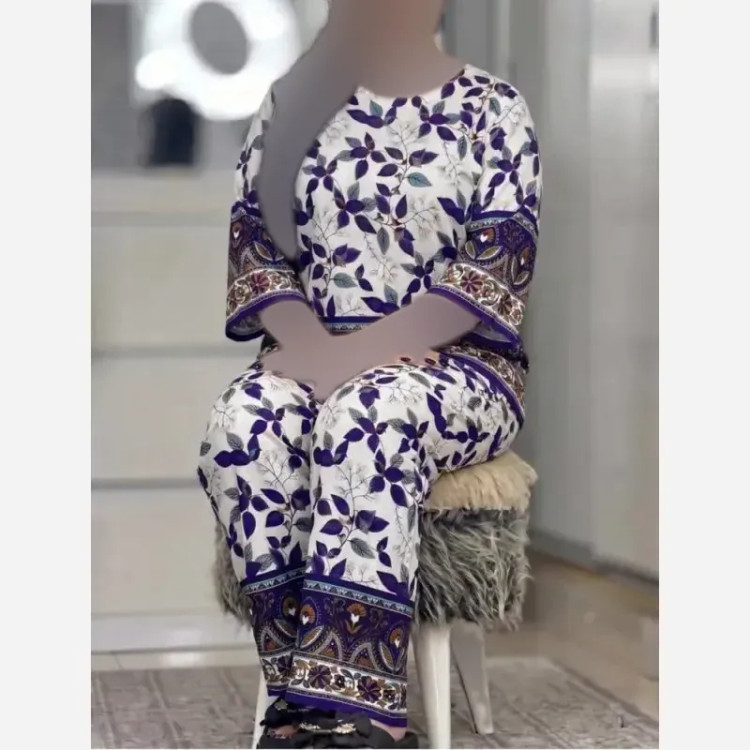 ست بلوز و شلوار نخی زنانه خنک و راحت تابستانه