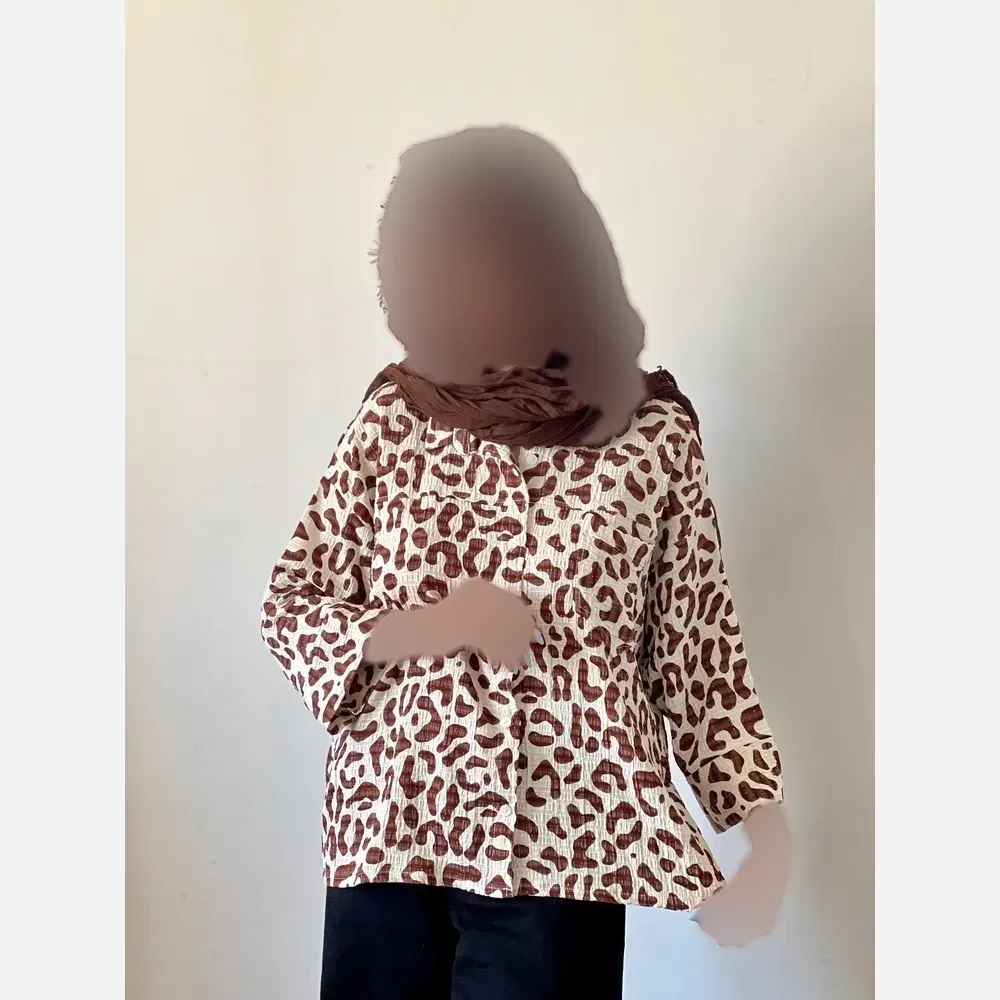 شومیز زنانه کریشه نخ تابستانه و خنک فری سایز