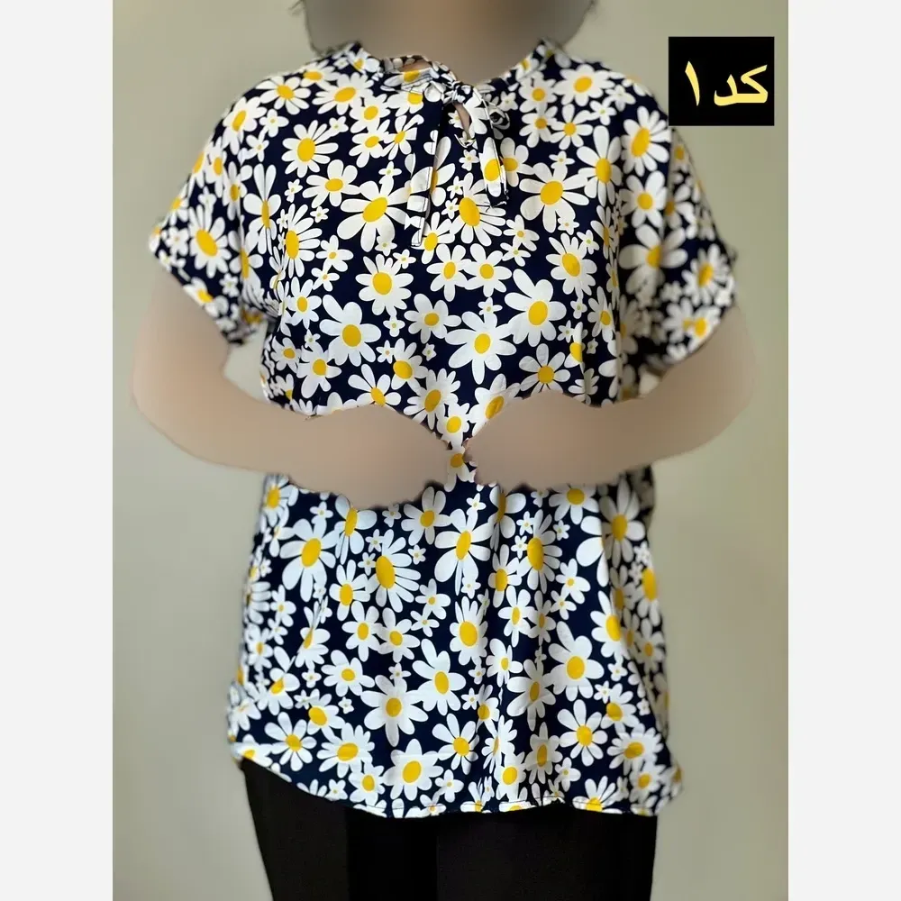 تیشرت نخی دلربا فری سایز زنانه خنک و لطیف