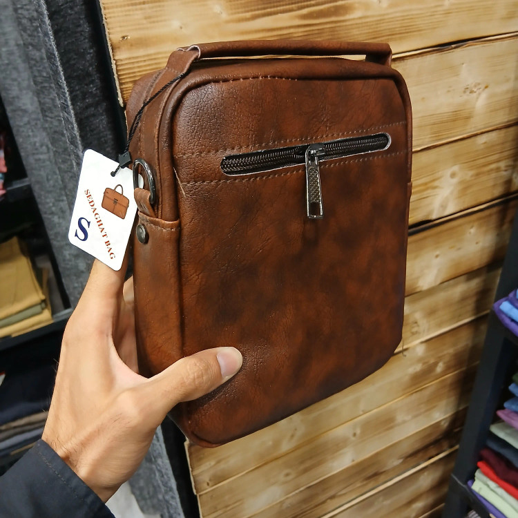 کیف دوشی اسپرت مردانه چرم مصنوعی طرح زارا