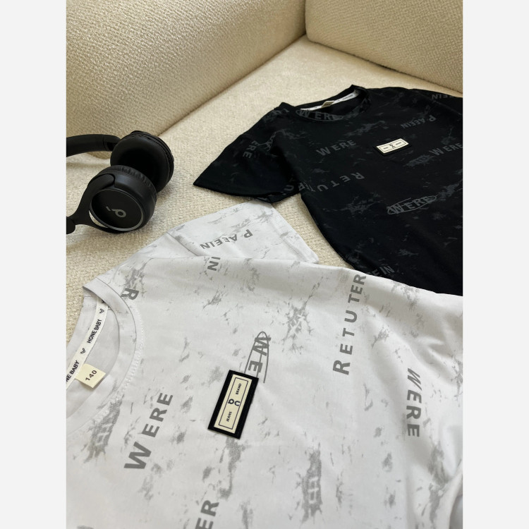 تیشرت بچگانه نخی پنبه ای وارداتی برند hone baby مناسب 3 تا 8 سال