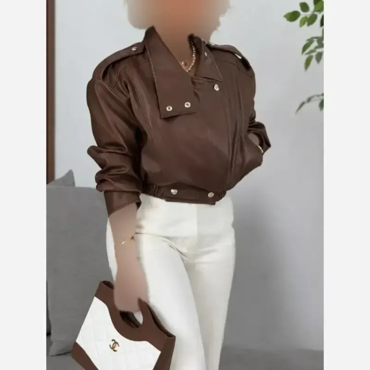 کاپشن چرم مدل نیسان جنس چرم مسکو